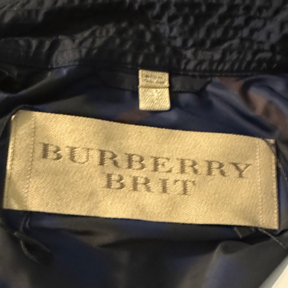 Burberry Brit Navy Double-Breasted Military Jacket - Picture 9 of 11